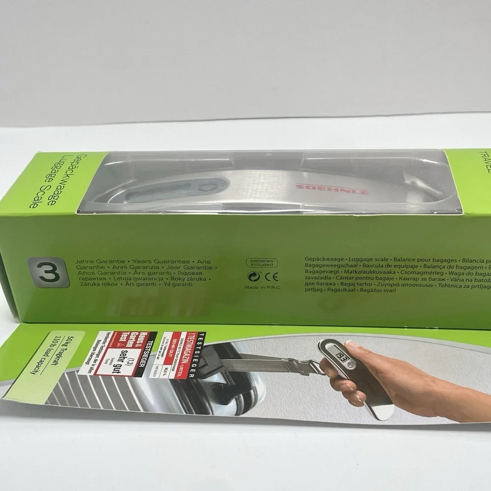 Soehnle Luggage‎ Scale Travel For Weighing On The Go, 110 Pound Capacity